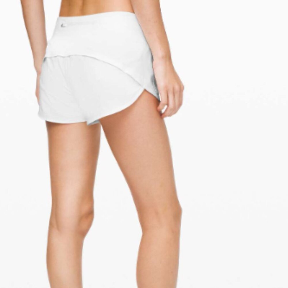 NWT Women's Lululemon Speed Up Low-Rise Short 2.5" Lined in White Size 12 - Picture 1 of 6
